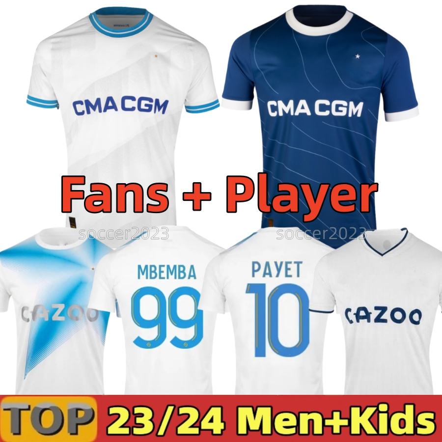 

22 23 24 soccer jerseys 2023 2024 MarseilleS maillot foot CUISANCE GUENDOUZI ALEXIS PAYET CLAUSS football shirts men kids VERETOUT Under NUNO HARIT L SUAREZ, 23 24 away adult ucl