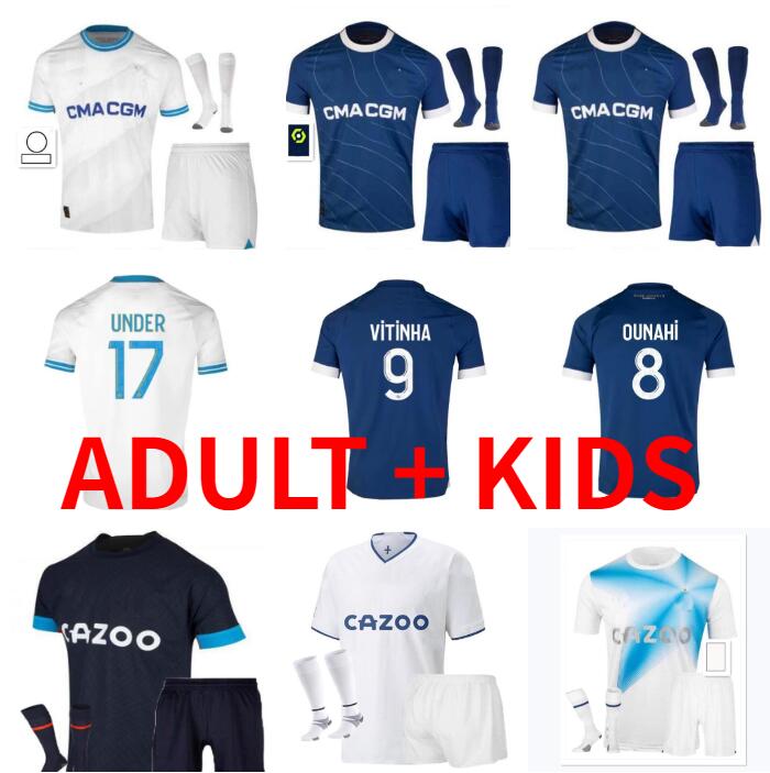 

23 24 PAYET ALEXIS soccer jerseys 2023 2024 MarseilleS maillot de foot under football shirts men kids kit GUENDOUZI VITINHA HARIT OUNAHI CLAUSS CUISANCE NUNO UNDER, 22/23