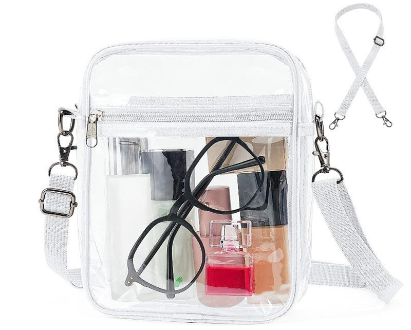 

Clear Plastic Tote Bag Transparent Pvc Waterproof Crossbody Handbag Shoulder Bag