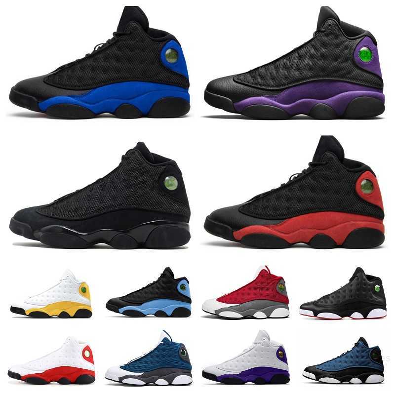 

13 13s Basketball Shoes Black Flint Bred University Blue French Blue Navy Chicago Black Cat He Got Game Del Sol Aurora Green Hyper Royal Playground Trainers Sneakers, E028