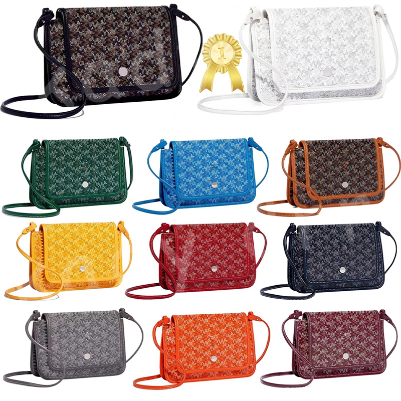 

Designer Plumet Pocket Wallet Shoulder Bag goya Soft Leather Women Men Handbag Flap Snap Closure Crossbody Luxury Purse Zipper Satchel Bags