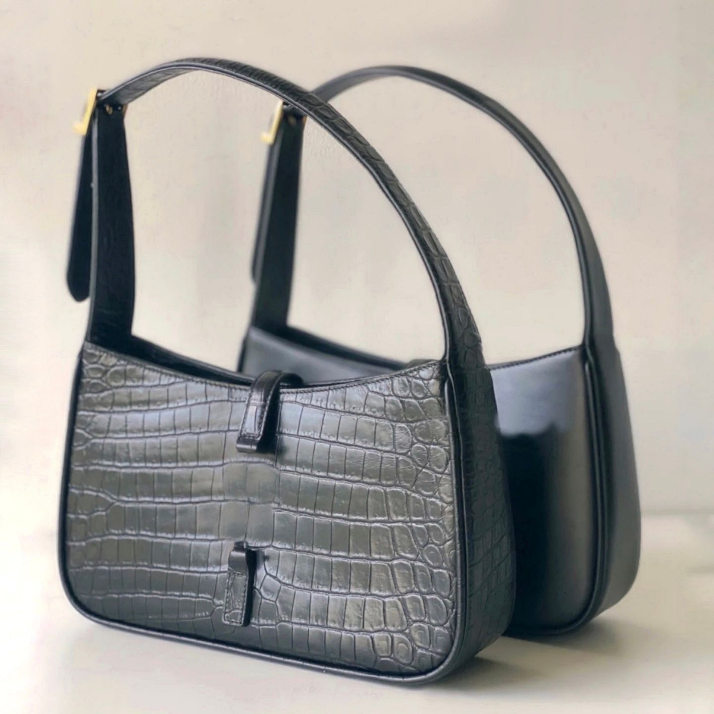 

luxurys handbags designer Armpit bag handbags womens fashion HOBO the tote bag top quality LE5 A7 black leather evening bags, 2-6