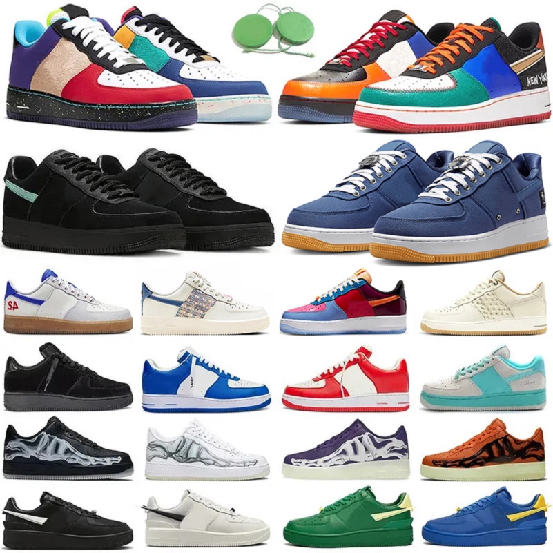 

1 One Low Mens Running Shoes Skeleton AMBUSH Undefeated What The NYC LA Jackie Robinson Celestine Blue West Coast Paisley Pink Women Trainers Sports Sneakers 36-45, Color#6