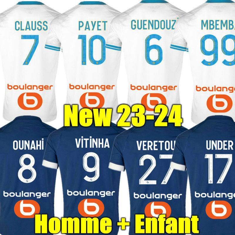 

PAYET 23 24 Soccer jerseys 30TH Anniversary maillot de foot FANS player 2023 2024 GUENDOUZI man KIDS football shirt hommes enfants Marseille MBEMBA VITINHA ALEXIS, 30th aldult ligue 1