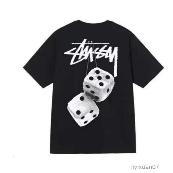 

stussys t shirt Ins Fashion Mens Designer Tees Ice Cream t Shirt Summer Casual Short Sleeve Breathable Dice Print Round Neck Tops Tshirt Luxury 13 J9X3, 22