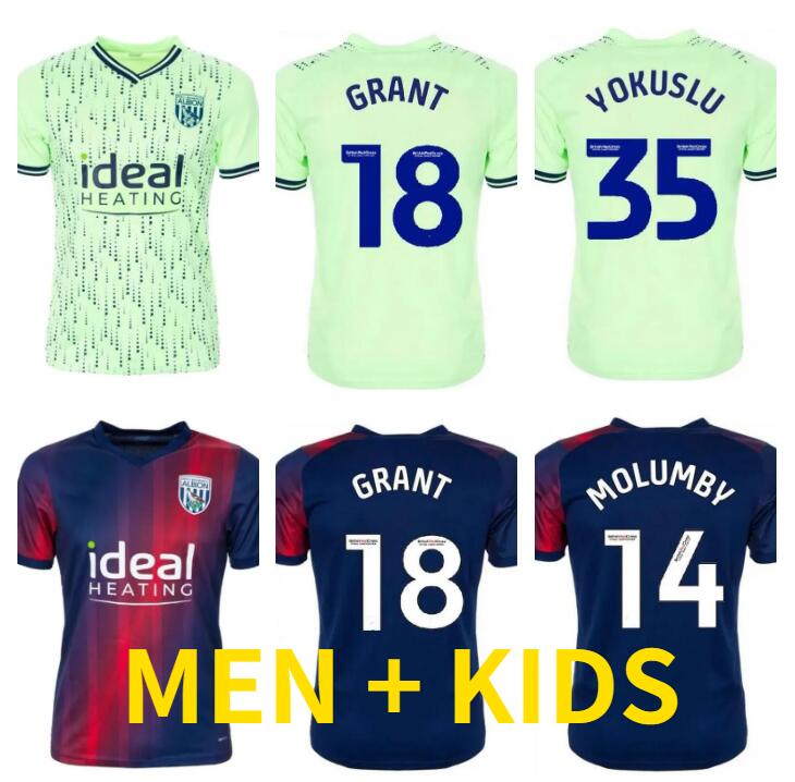 

23 24 West Bromwich Soccer Jerseys LIVERMORE DIANG BRUNT Albion football shirt 2023 2024 Home Away Robson-Kanu PHILLIPS Men Kits sets uniforms, Kids size