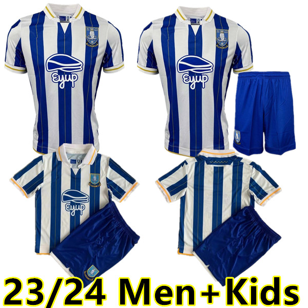 

23 24 Sheffield Wednesday soccer jerseys home 2023 20224 away Will Vaulks Callum Paterson Michael Smith Tyreeq Bakinson Mallik Wilks men kids football shirts white, 23/24 home adult