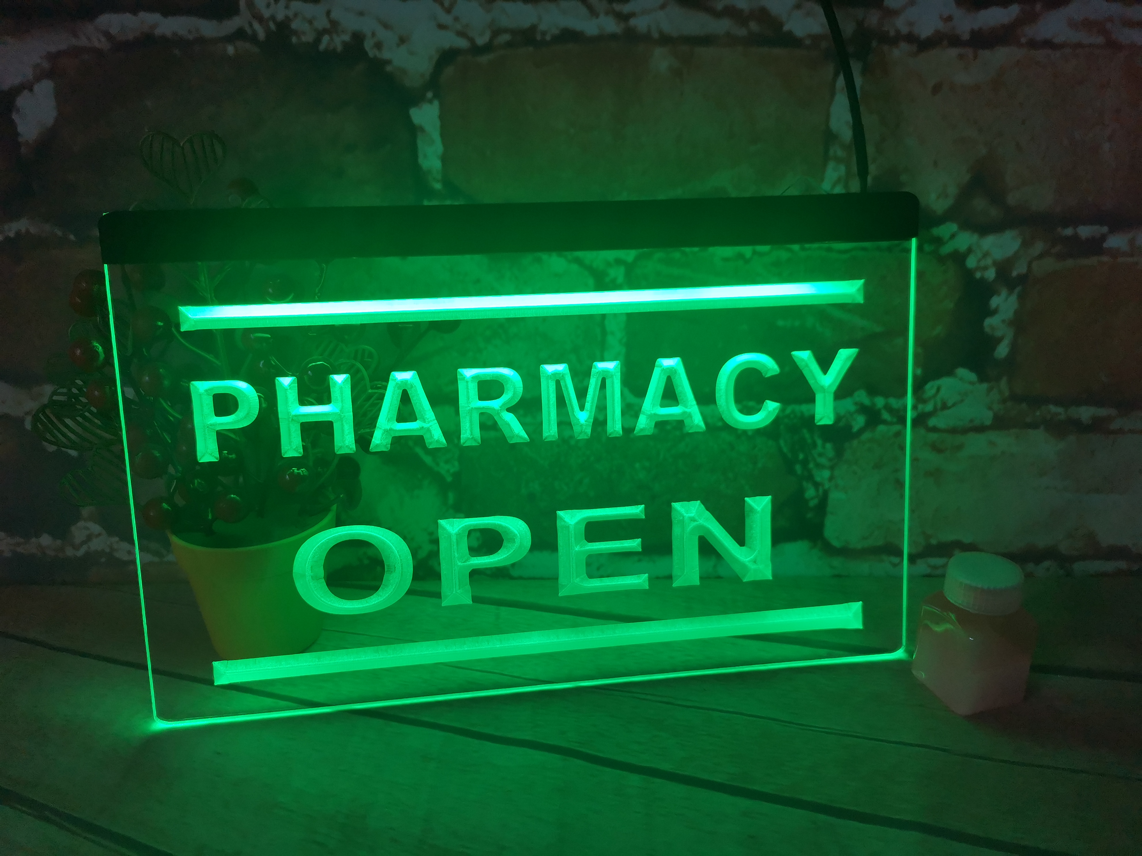 

Pharmacy Stores Display OPEN NEW carving signs Bar LED Neon Sign home decor crafts