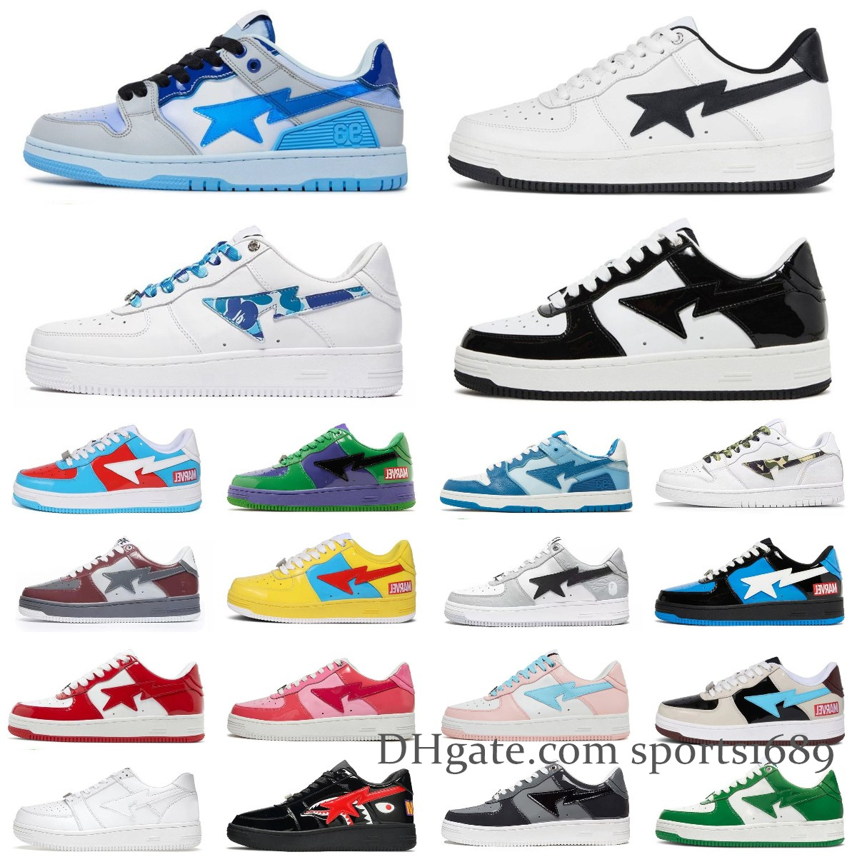 

Sk8 Men Women Platform Casual Shoes A Bapestas Sta Low ABC Camo Stars White Green Red Black Yellow designer Sneakers With Box, Bubble column