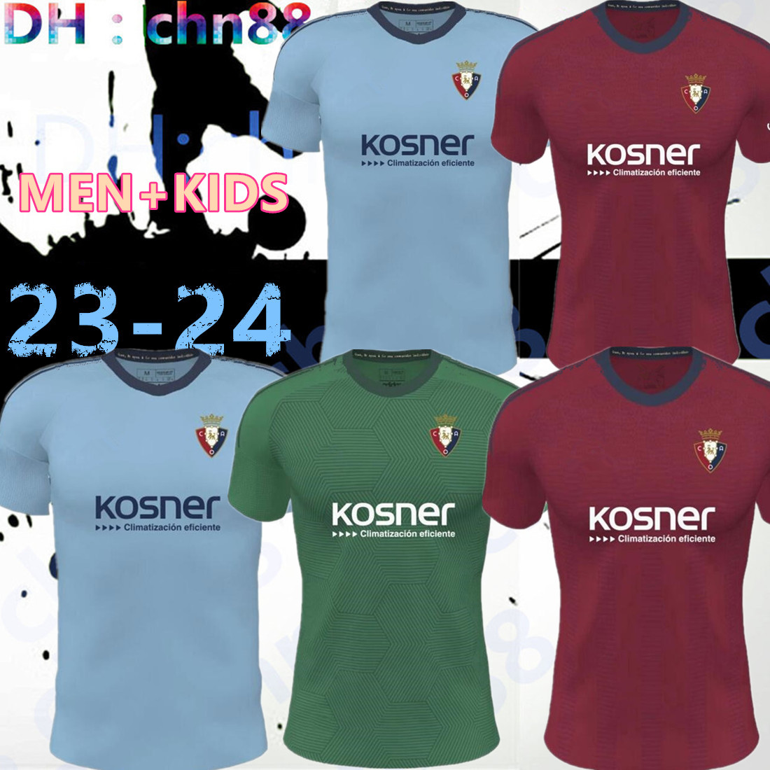 

23 24 OSASUNA mens soccer jerseys DAVID GARCiA CHIMY CAMISETA EQUIPACIoN ADULTO 2023 MONCAYOLA camiseta de futbol home away 3rd Football shirt men kids jersey kit, 23-24 home