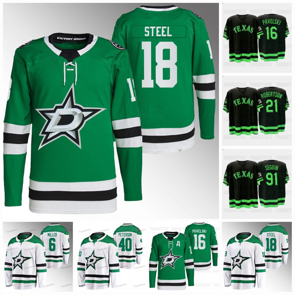 

95Matt Duchene 18Sam Steel 2023 Night Stars Jersey 15 Craig Smith 16 Joe Pavelski Dallas Jerseys Jason Robertson Hintz Joe Pavelski Miro Heiskanen Mason Marchment, Green youth s-xl