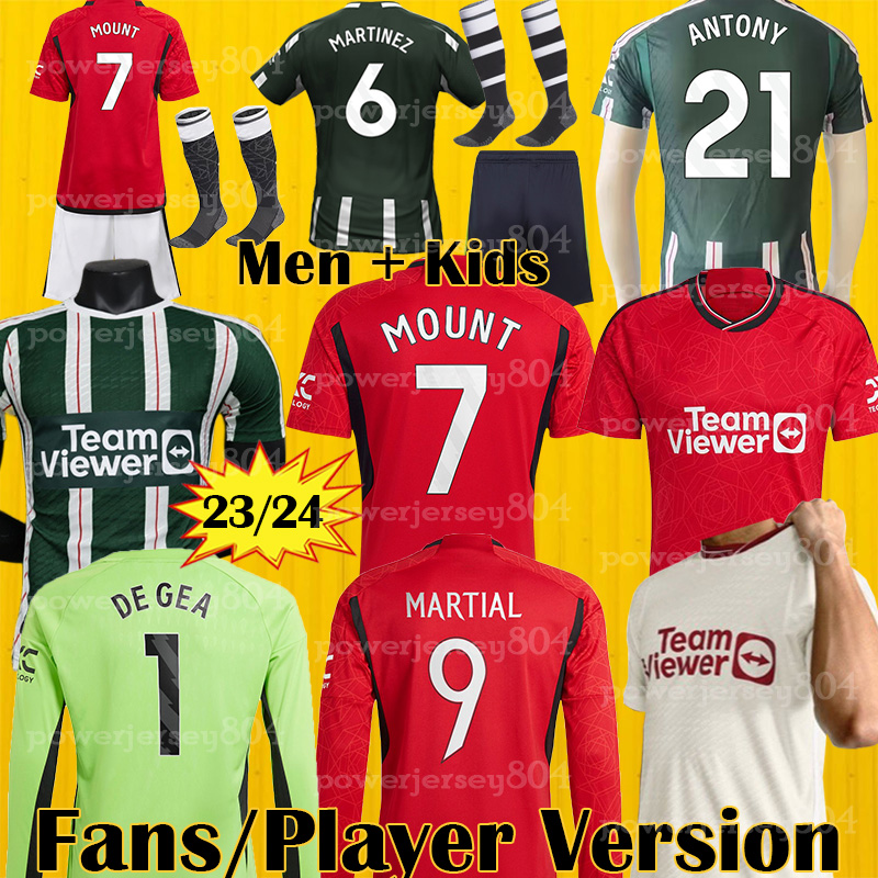 

23 24 MOUNT#7 soccer jersey man uniteds ANTONY SANCHO RASHFORD MAN UTDs football shirts 2023 men kids MANCHESTERS U B.FERNANDES socks jersey UNITEDS HOME utds jersey, 23 24 home long sleeve
