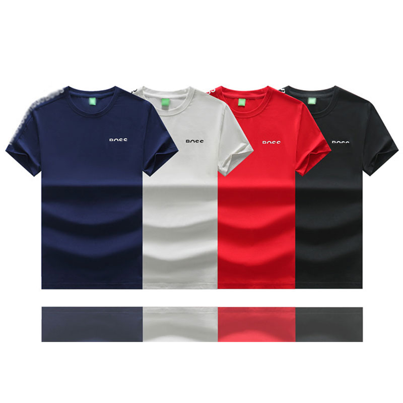 

Fashion Mens T-shirt Luxury Mens HUGO LOGL boss Short Sleeve boss Polo Shirt Luxury Round Neck boss Letter High Quality Top Casual Business Fit T-shirt