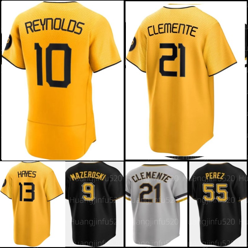 

21 Roberto Clemente 15 Oneil Cruz Baseball Jersey Pirates Andrew 22 McCutchen 2023 City Connect Bryan Reynolds Willie Stargell Pittsburgh KeBryan Hayes Ji Hwan Bae, Men jersey