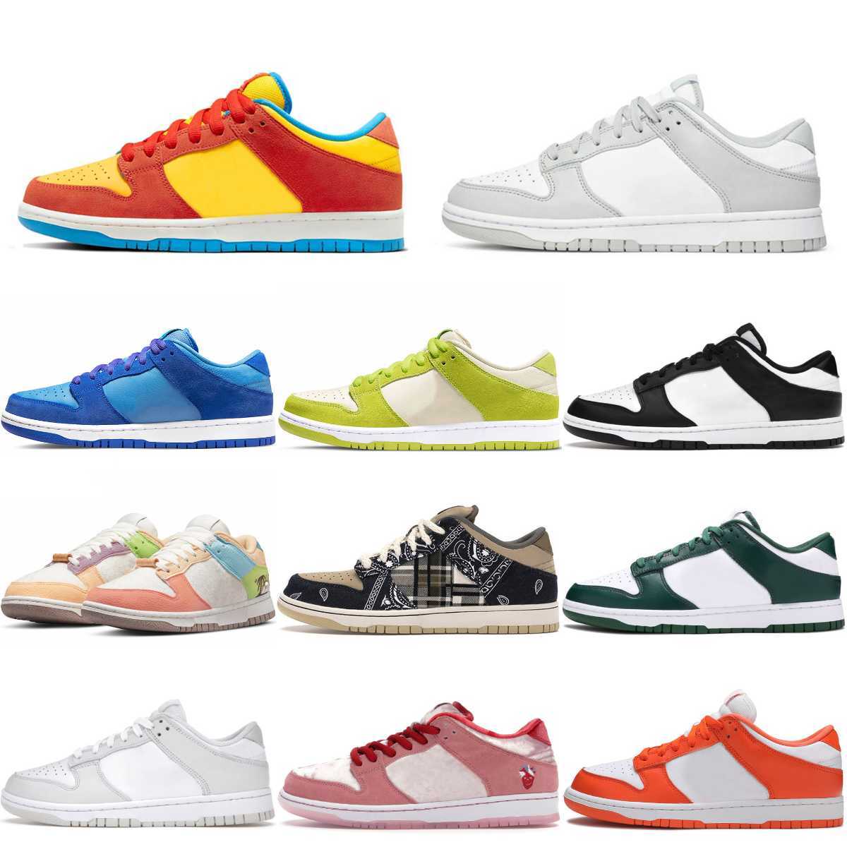 

Designers SB Lows Sports Shoes Safari Mix Paisley UNC Black White Blue Raspberry Women Mens Runner StrangeLove DUnKEs Sail Grey Fog Bart Simpson Trainer Sneakers S96, Please contact us