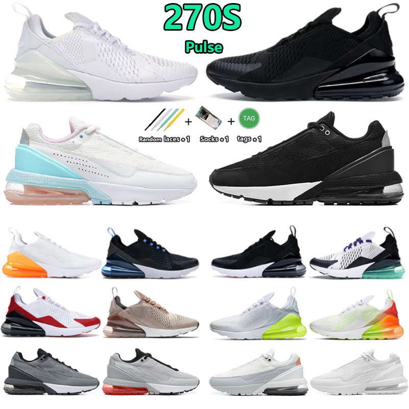 

270 Pulse Designer Men Women Sports Sneaker Running shoes 270s trainers Platform Sneakers Triple Black Anthracite White Moon Brown Light Bone Orange Volt Photo Blue, Color#42