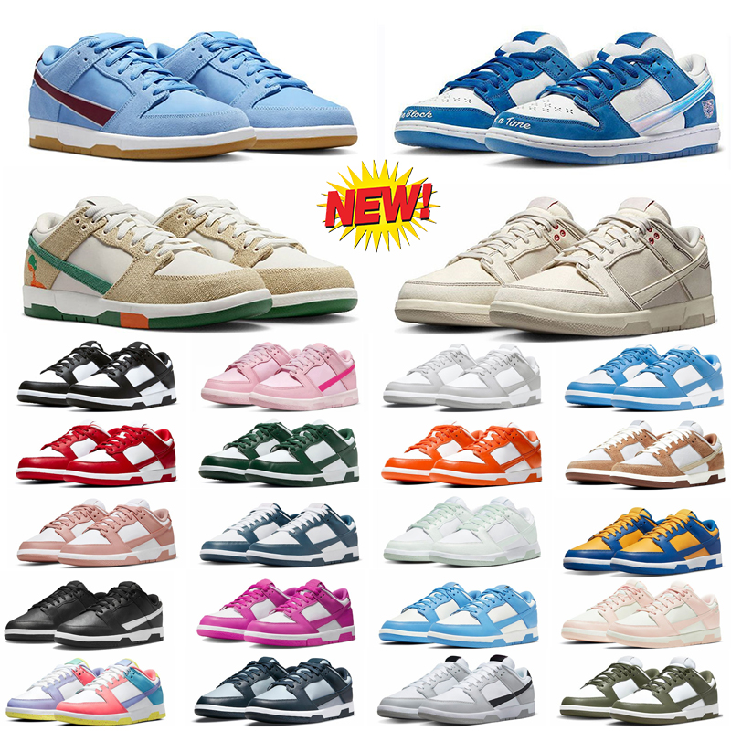 

Designer low casual shoes men women Panda Grey Fog UNC Triple Pink Active Fuchsia Syracuse Team Green Medium Olive mens trainers sneakers Born x Raised Phillies, #44 multi-color 36-45