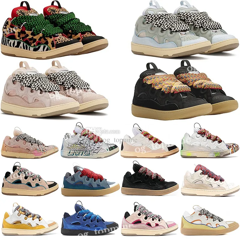 

Designer Mesh Shoes Boot Men Women Laceup Extraordinary Sneaker Embossed Leather Curb Sneakers Calfskin Rubber Nappa platformsole Shoe Lanvi, 10