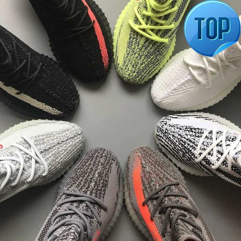 

2023 High Quality V2 shoes Static 3M Reflective Gypsophila Running Shoes Beluga 2.0 Sesame Butter Semi-frozen Yellow Cream White Zebra yezzies yeezies 350 Mens 35, 10
