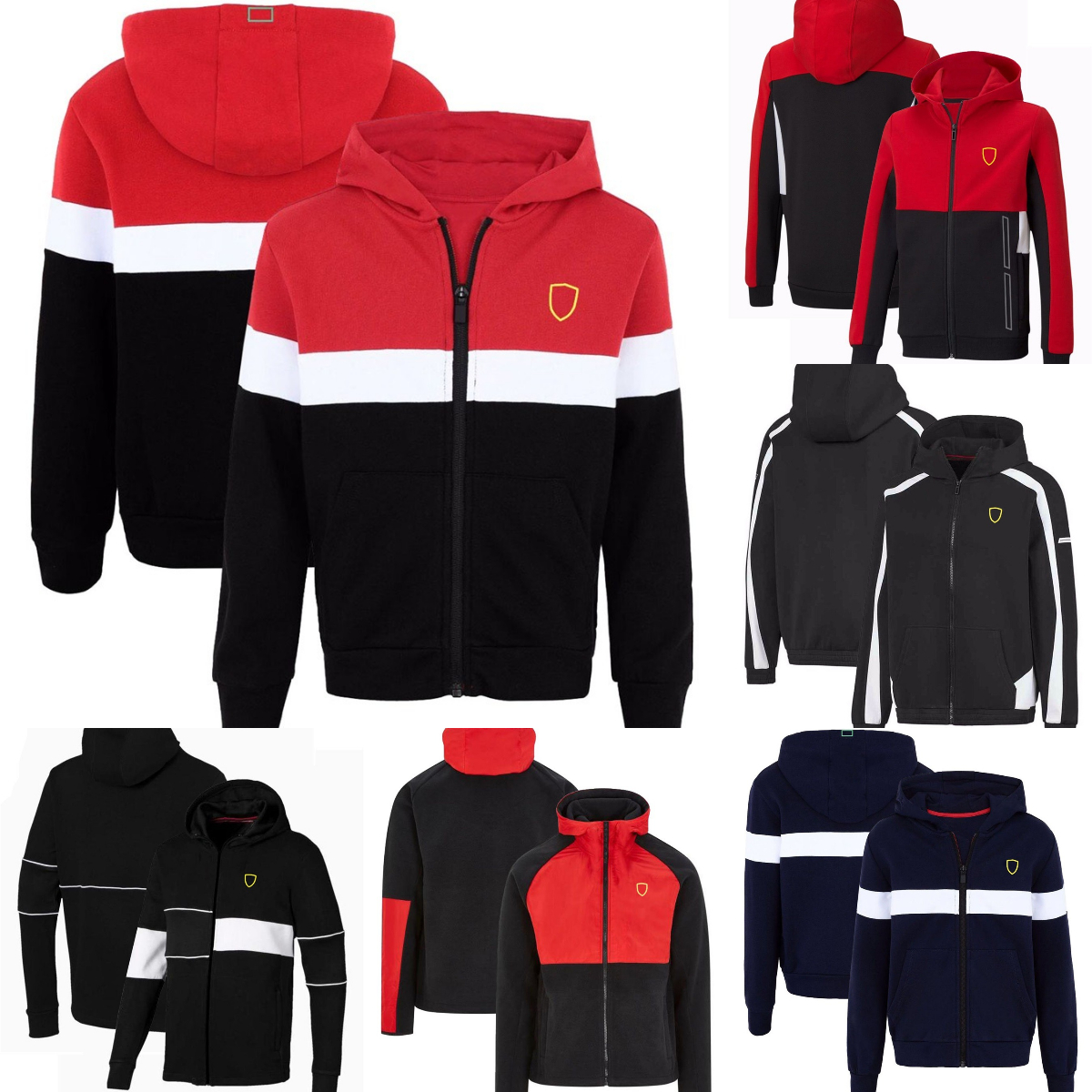 2023 New F1 Team Logo Hoodie Formula 1 Fans Hooded Sweatshirt Autumn Winter Motorcycle Men's Hoodies Casual Fashion Zipper Jacket