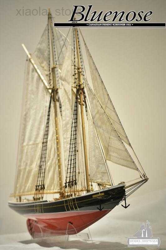 Model Set Bluenose Model Sailboat 1 72 730 mm Wooden Ship Model Kit Yuanqing HKD230706-image-883017132
