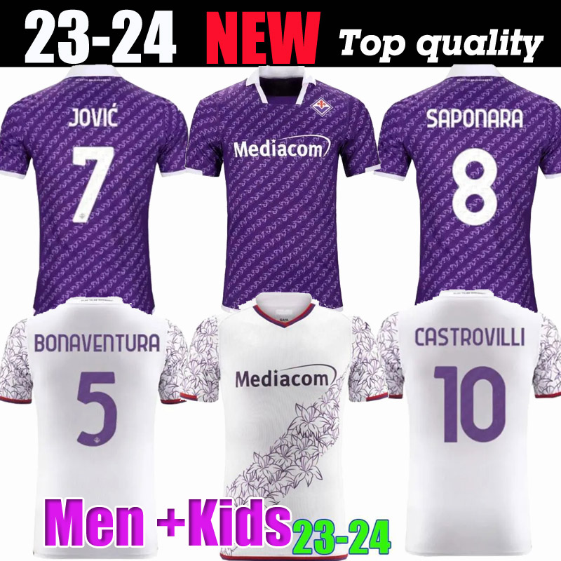 

23 24 Fiorentina soccer jerseys J. IKONE 22 2023 2024 CASTROVILLI ERICK Florence jersey ACF JOVIC A. CABRAL Milenkovic C.Kouame men jersey kit football shirt maglia kids