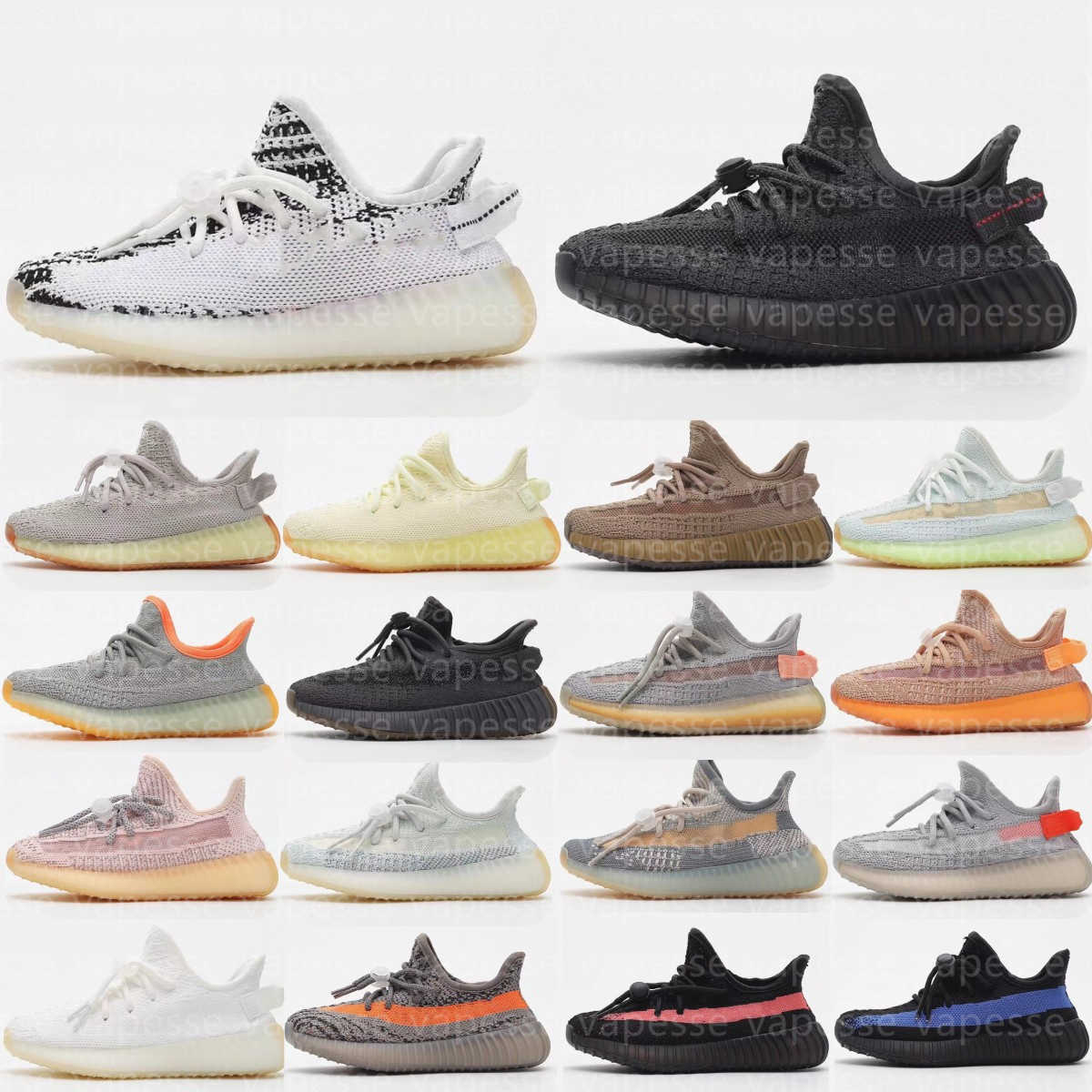 

2023 Kids 350 v2 Running Shoes Children Basketball Trainers Wolf Grey Toddler Sports yezzy Outdoor Sneakers Kanye yeezzys For Boy And Girl Pour Enfant yeezies 35, As