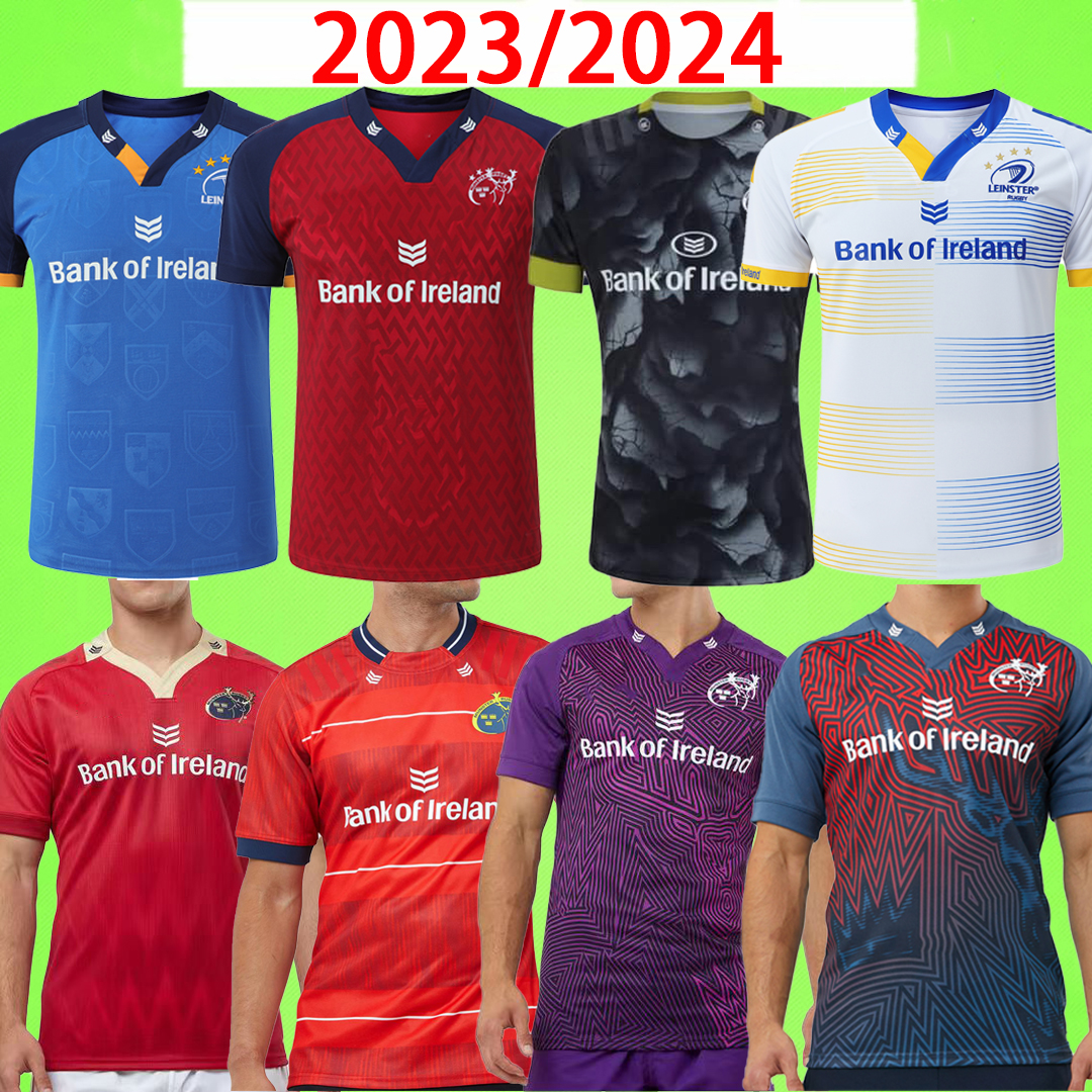 

2023 2024 Munster City RUGBY Jersey Leinster LEAGUE JERSEYS national team Home court Away game 22 23 24 shirt POLO Germanys T-shirt Ireland Red blue top t shirts S-5XL, 23/24 munster
