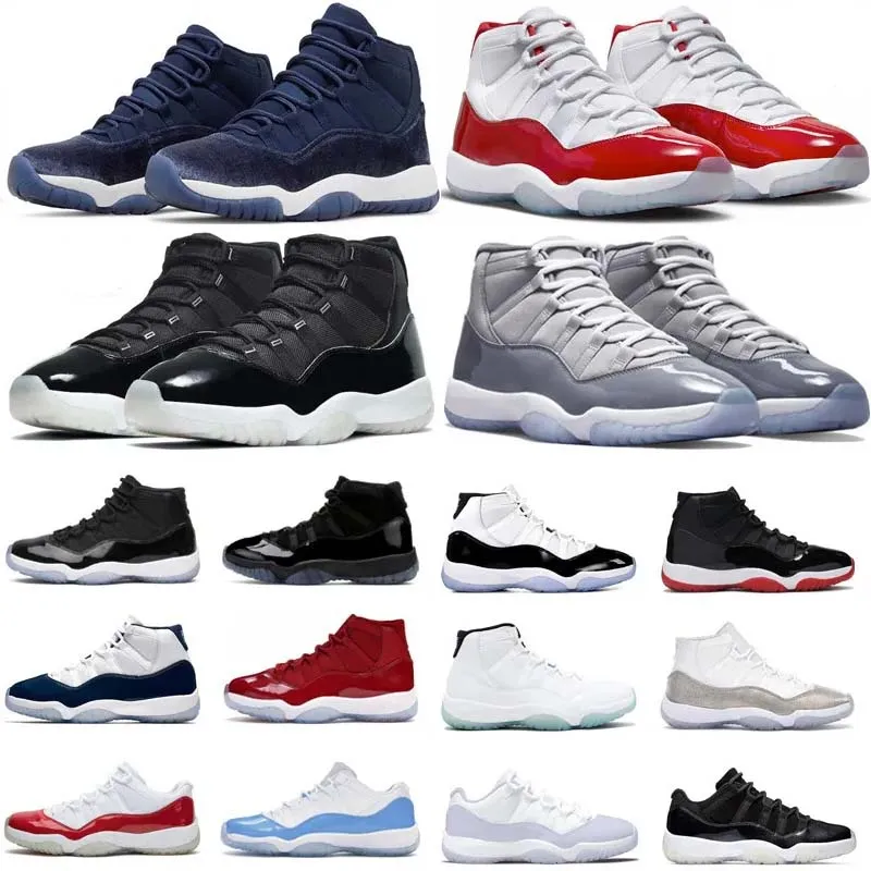 

2023 Jumpman 11 Basketball Shoes Mens Trainers Sport Sneakers Men Women 11s Cherry Midnight Navy Cool Grey 25th Anniversary Bred Pure Violet, 1#