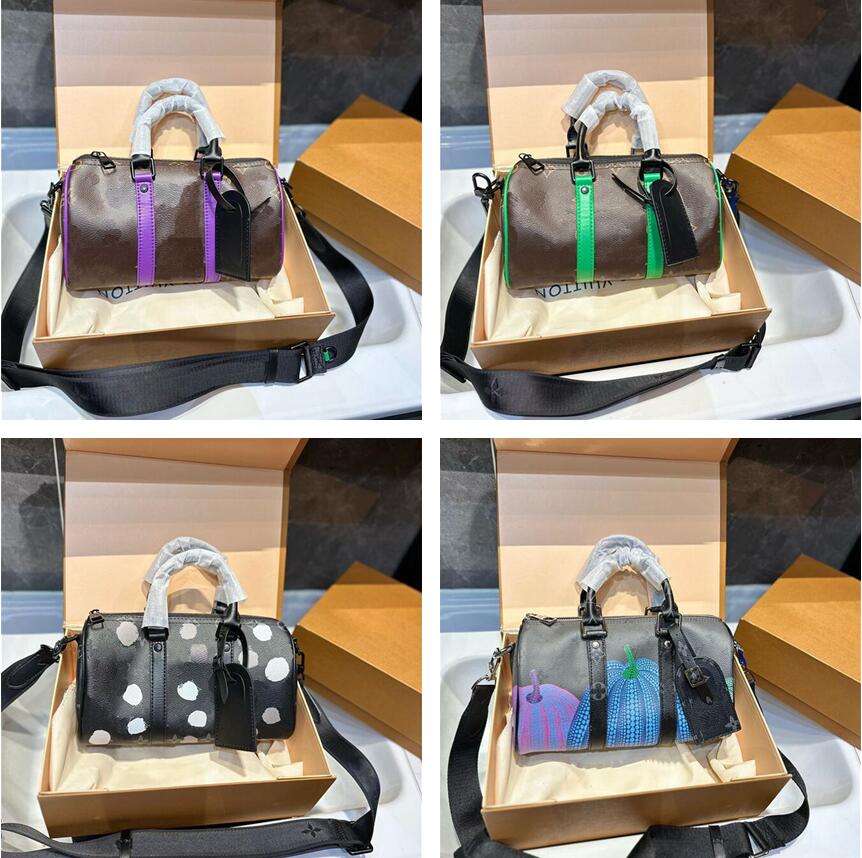 

Keepall XS Graffiti travel Bag Yayoi Kusama 25 Handbag Zipped closure Removable name tag Double Handle Shoulder Bag Designer Crossbody For Women Men M46437, #4