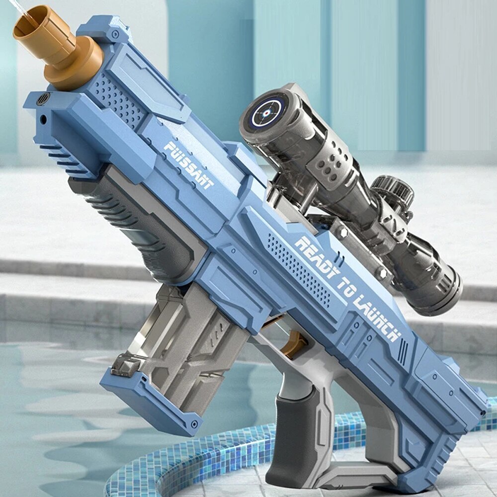 

Gun Toys Full Automatic Electric Water Gun High Tech Water Soaker Guns Large Capacity Summer Pool Party Beach Outdoor Toy for Kid 230705
