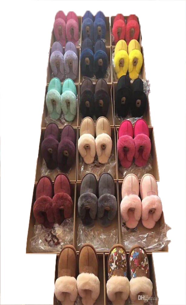 

2022 sell Classic design AUS U5125 slippers keep Warm slippers goat skin sheepskin slipper3740153, Fuchsia