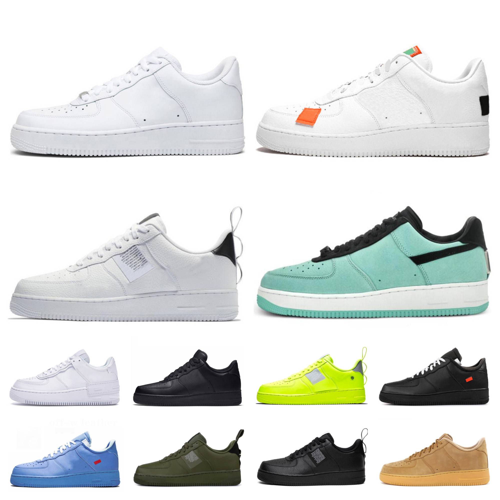 

2023 Classic Forces Low Casual ShOes airForce Mens Women Airs High 1 One All White Triple Black Wheat Utility Shadow 1s Classic 1 07 Trainers Outdoor Designer Sneakers, Shoes lace