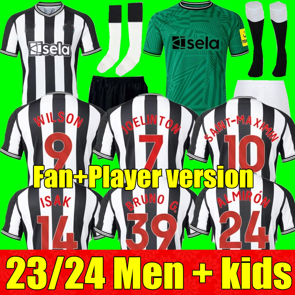 

23 24 130th Soccer Jerseys BRUNO G. JOELINTON ISAK 2023 2024 NUFC MAXIMIN NEWCASTlES WILSON UNITEDS ALMIRON Football Shirt Mens Kids kit, 23/24 kids home+socks