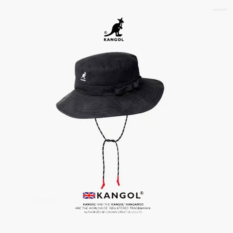 

Berets Kangol Utility Jungle Hat Kangaroo Outdoor Bucket Men And Women, White