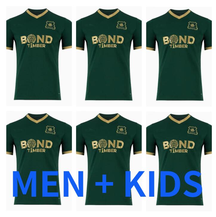

23 24 Plymouth Argyle Soccer Jerseys 2023 2024 Ryan Hardie Callum Wright Lewis GibsonAdam Randell Football Shirt men kids kit green gold