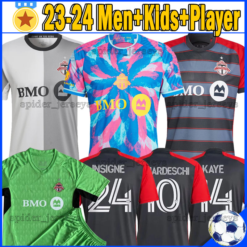 

23/24 TorOntO FC Soccer Jerseys 2023 2024 Fans Player Version Football Shirts BERNARDESCHI KAYE OSORIO INSIGNE goalkeeper Men Kids Kits Socks Full Sets uniforms, Duolunduo 23-24 third