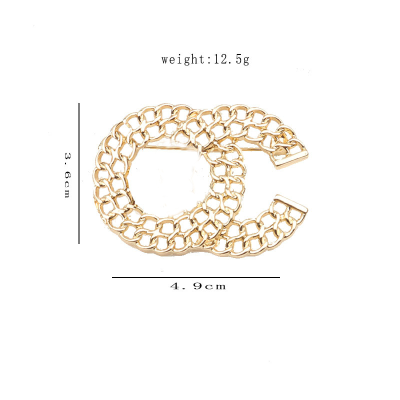 

Luxury Brand Designer Double Letter Pins Brooches Women Gold Silver Crysatl Pearl Rhinestone Cape Buckle Brooch Suit Pin Wedding Party Jewerlry Accessories Gifts