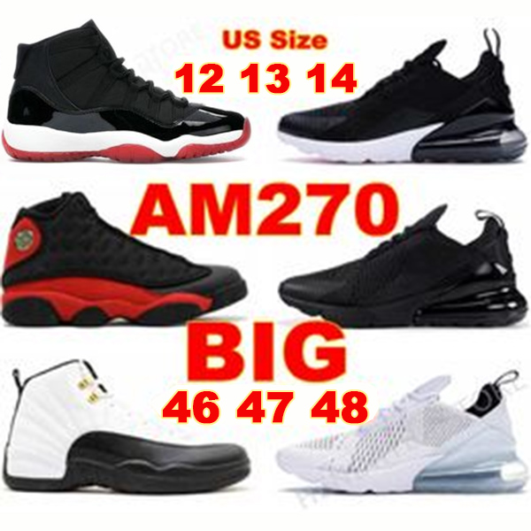 

OG Big Plus Size Basketball Shoes Us 13 14 Pine Green White Triple Black Mens EUR 47 48 49 50 Bred Taxi Royal 1S 4S Sneakers University Blue, Big size color