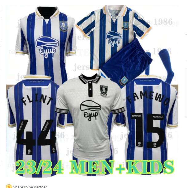 

23 24 Sheffield Wednesday soccer jerseys 2023 20224 Will Vaulks Callum Paterson Michael Smith Tyreeq Bakinson Mallik Wilks Man kids kit football shirts GHU, Adult size