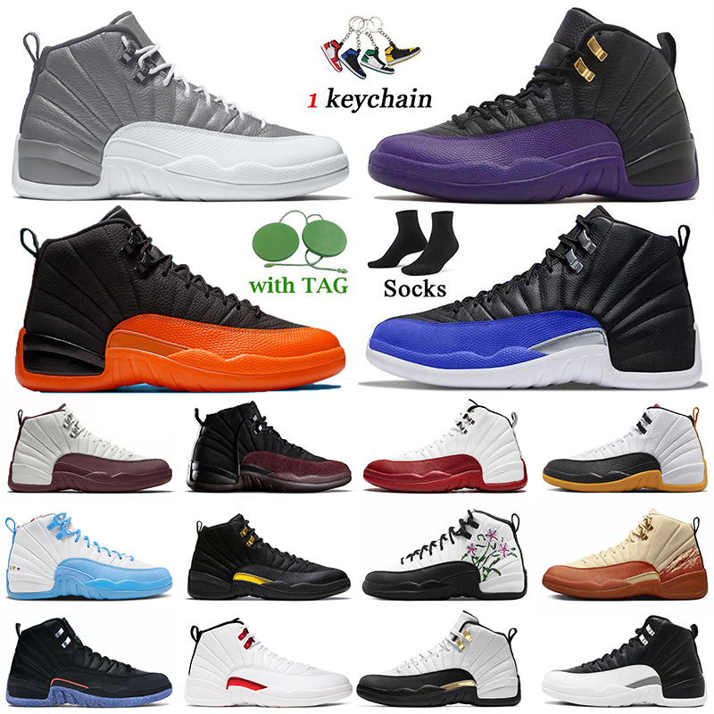 

2023 12 12s Twist Utility Jumpman Basketball Shoes Mens Womens Brilliant Orange Royalty Playoffs Red Blue Concord University Gold Trainers Sneakers Size 12, Bondi 8 (10) shark skin harbor mist