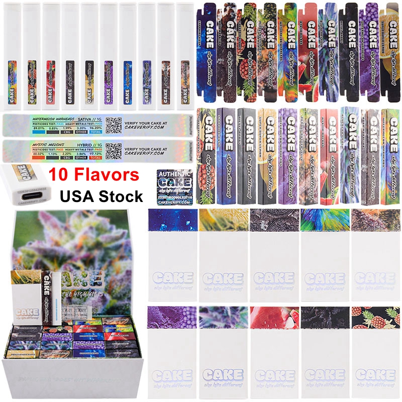 

USA Stock 10 Flavors Cake Gen 6 5 4 2 Disposable Vape Pens Empty 1ml Device Pods Rechargeable 280mAh Battery She Hits Different For Thick Oil Carts 2-5 Days Delivery