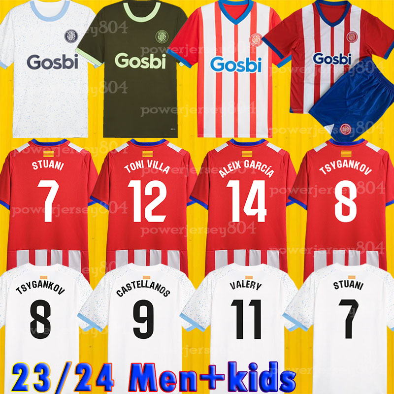 

2023 2024 Girona fc soccer jerseys TSYGANKOV GARCIA CASTELLANOS ROMEU GUTIERREZ BUENO MARTINEZ RIQUELME STUANI ARNAU DAVID LOPEZ football shirt men kids kit, 1981 home kids