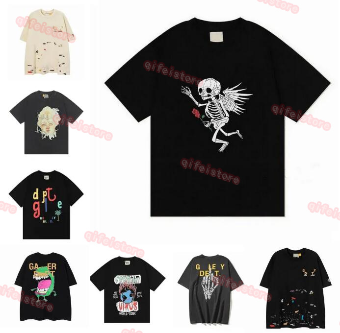 

Men's T-shirts Galleries depts Designer Summer Gallary Shirt Alphabet Printed Star Same Round Neck Short Sleeve T-shirt for Men and Women, W1111