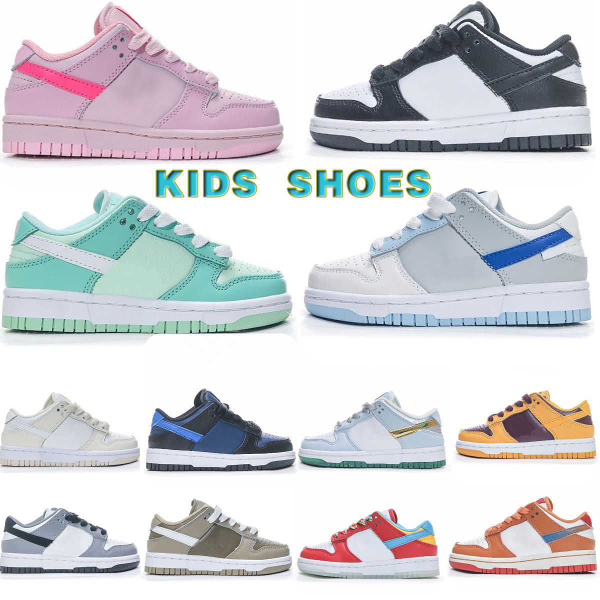 

2023 Chunky Kids Shoes Sb Toddlers Sneakers Designer Boys Girls Sports Outdoor Children Athletic Trainers Casual Walking Low Running Baskball Shoe, Separate color