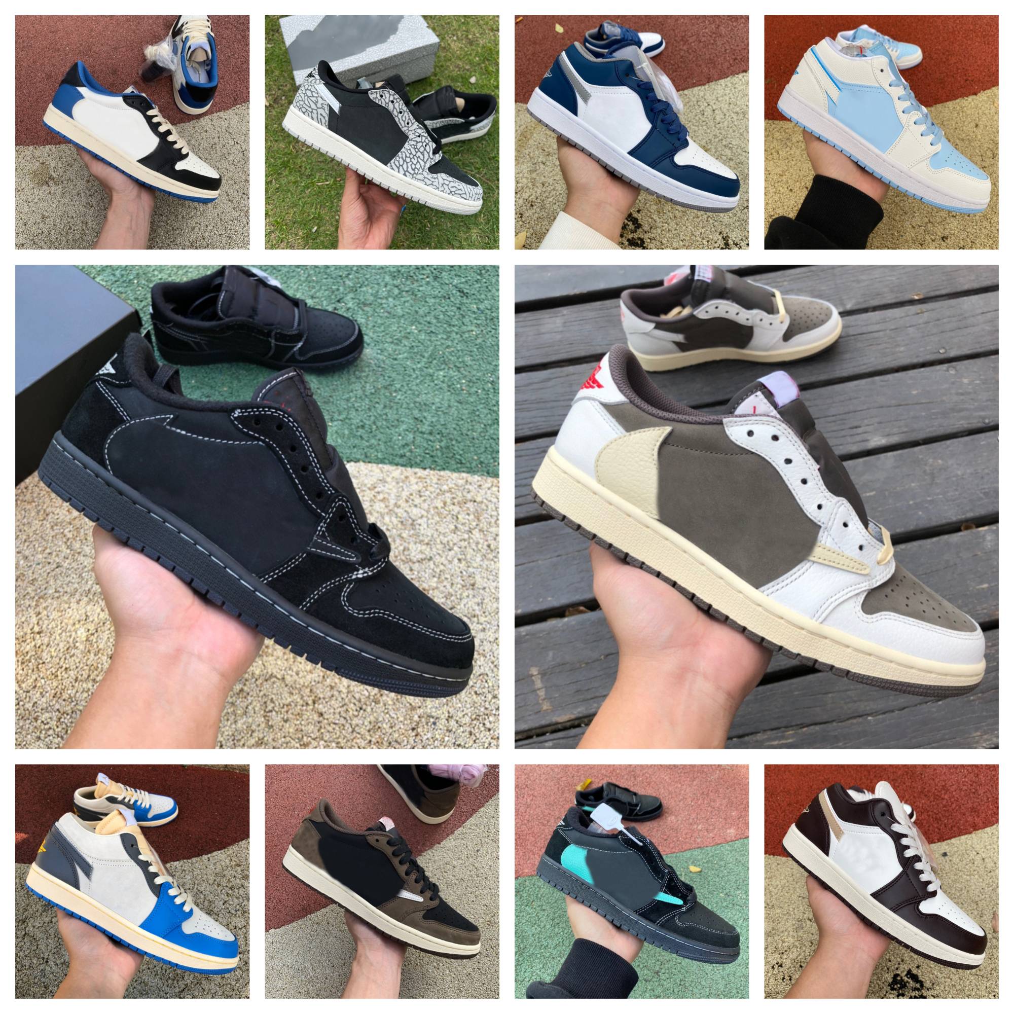 

Jumpman 1 1s Low Basketball Shoes Retros Men Women Fragment x Black Phantom Mocha Olive Sneakers True Blue Lucky Green Mystic Navy Cement Bred Toe Designer Trainers, Shoes lace