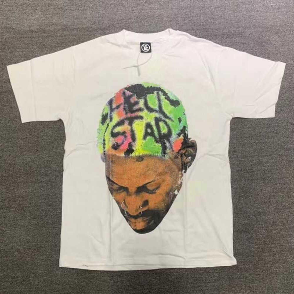 

Designer Fashion Clothing Tees Tshirts Hellstar Studios Rodman Green Tee High Street Fashion Men's and Women's Short Sleeve T-shirt Tee Rock Hip hop 2025, Beige