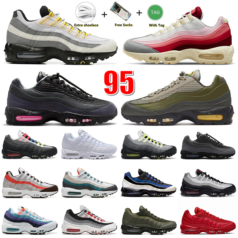 

OG 95s Running Shoes 95 airmaxs shoe Anatomy Tour Yellow corteizes Pink Beam Sequoia Aegean Storm Neon Triple White Red For Mens Women dhgate Shoe dhg8 Sneakers 36-46, 5 40-46