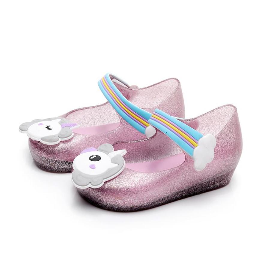 

Cute Girl Cartoon Sandals Mini Unicorn Shoes New Winter Jelly Shoe Fish Mouth Girl Non-slip Kids Sandal Toddler26989008564, Black