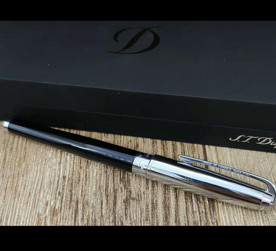 

Dupont Fountain Pen black black silver office and school writing supplies Gift Pen Luxury for gift Recommend Pen9533200, Red